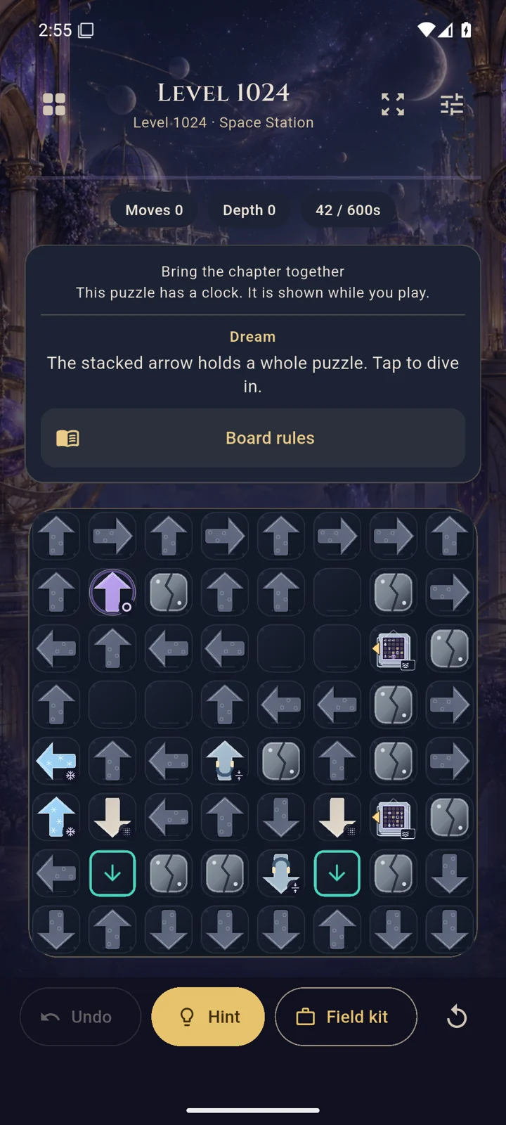 Arrowlands: A later board adds new routes and obstacles.