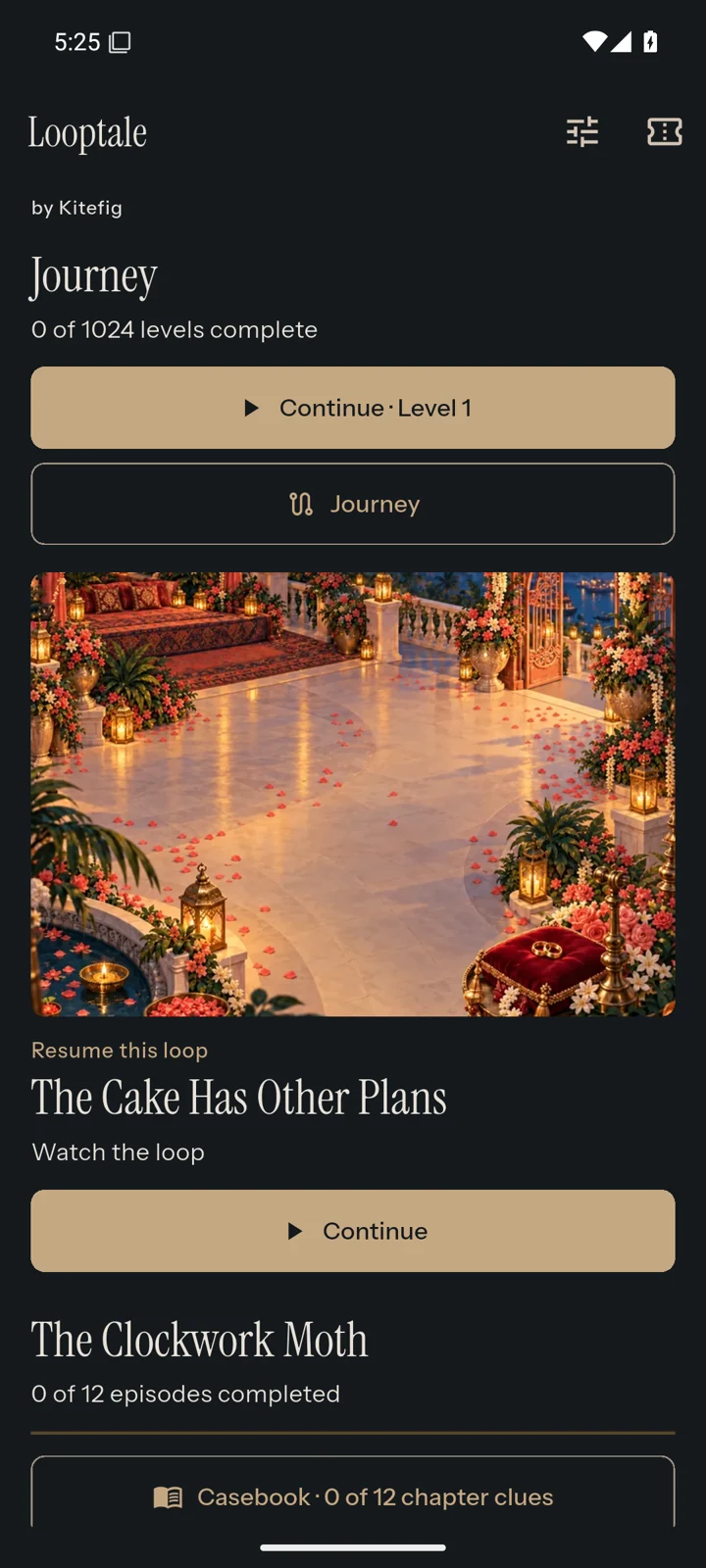 Looptale: Choose your next story from the journey.